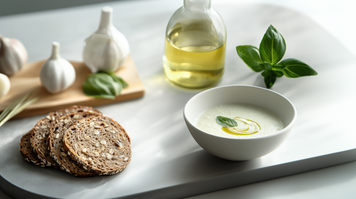 Haferstück & Zucchini-Basilikum-Suppe