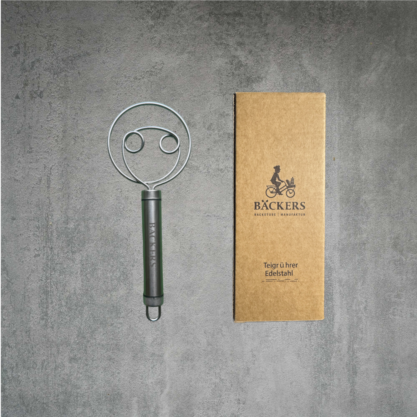 Bäckers Teigrührer aus Edelstahl